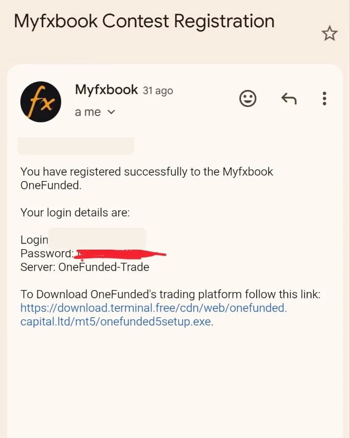 Redacted member competition registration confirmation